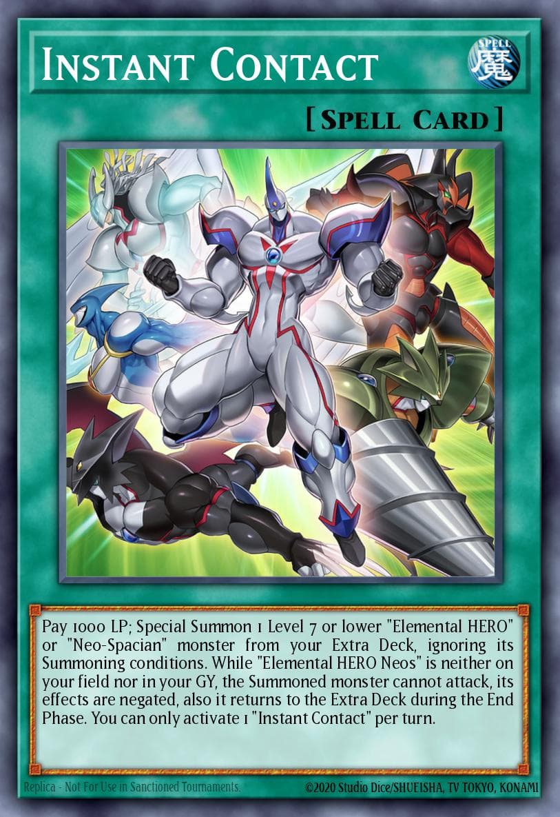 Instant Contact Power of the Elements card