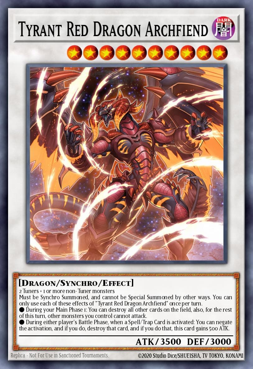 Tyrant Red Dragon Archfiend Duelist Pack: Dimensional Guardians card