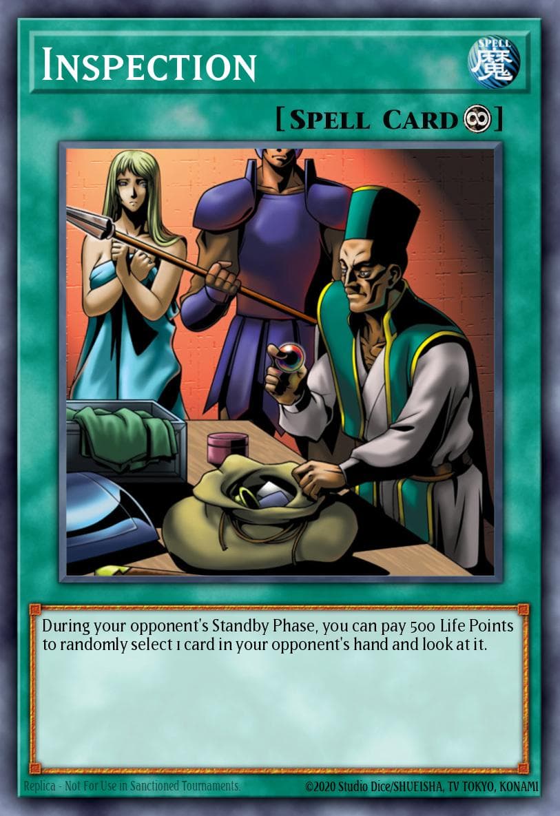 Inspection Pharaoh's Servant card