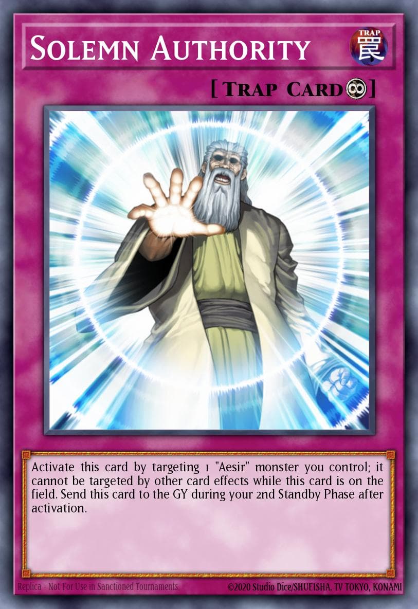 Solemn Authority Storm of Ragnarok: Special Edition card