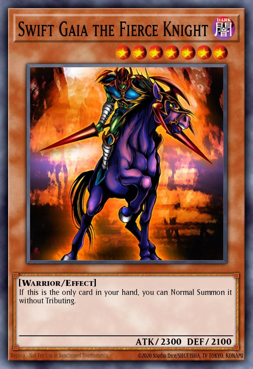Swift Gaia the Fierce Knight Dark Beginning 2 card