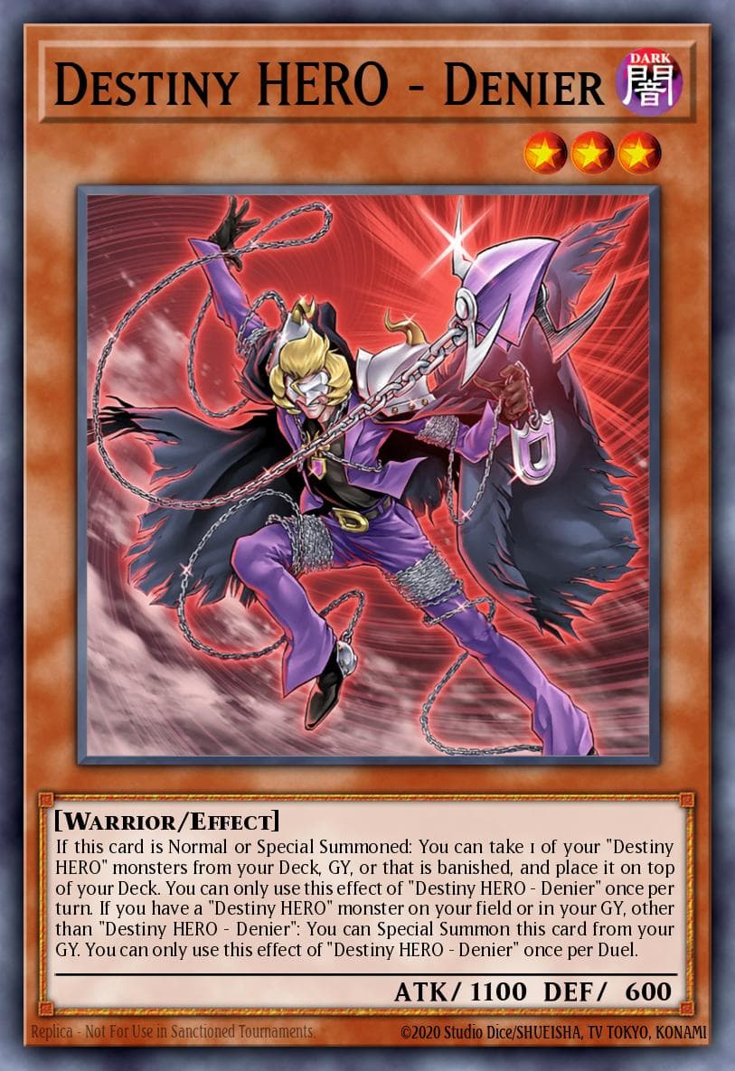 Destiny HERO - Denier Burst of Destiny card