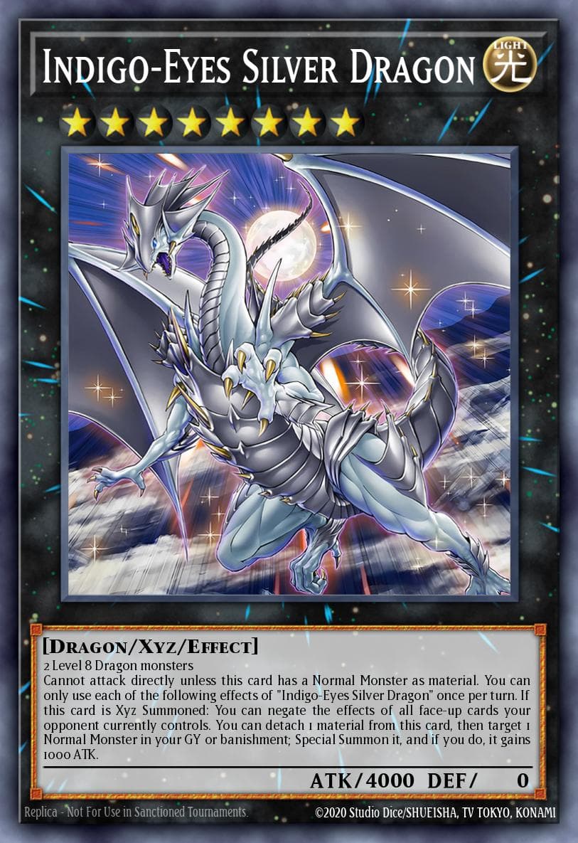 Indigo-Eyes Silver Dragon Structure Deck: Blue-Eyes White Destiny card