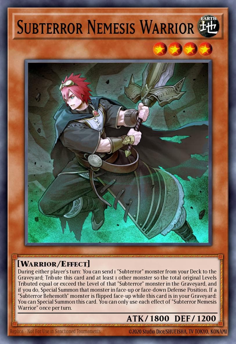 Subterror Nemesis Warrior The Dark Illusion: Special Edition card