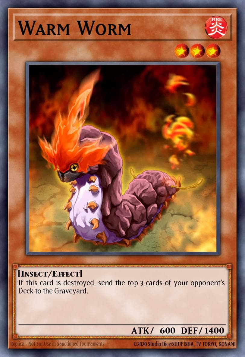 Warm Worm Yu-Gi-Oh! 5D's Tag Force 4 promotional cards card