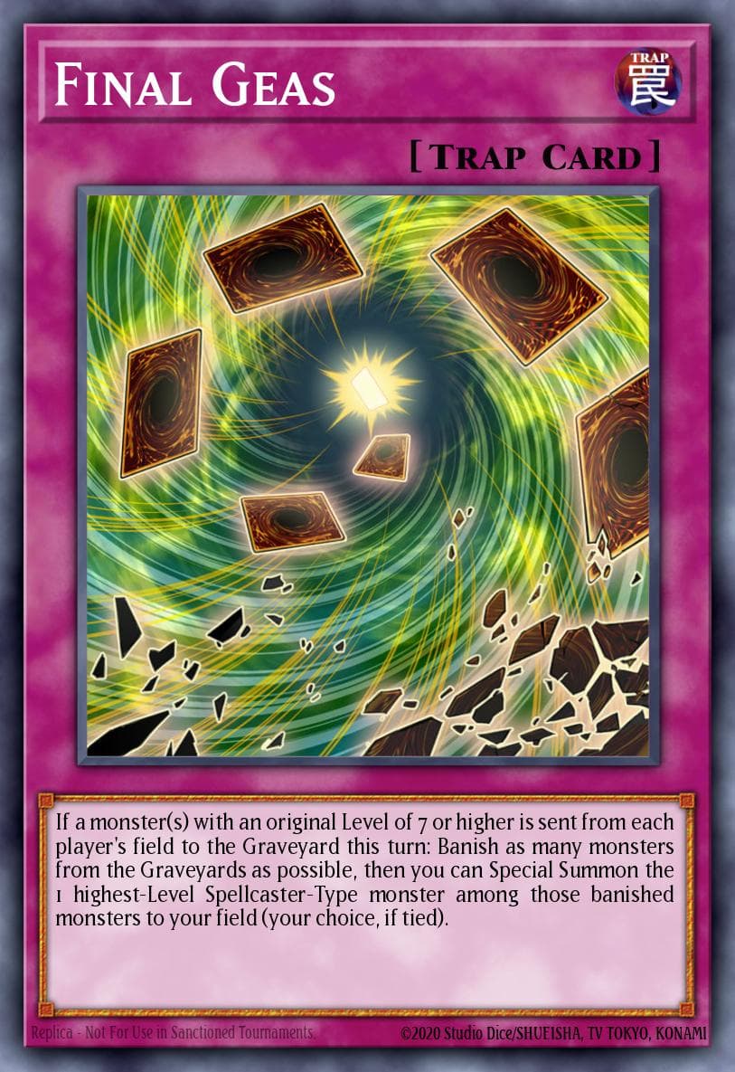 Final Geas Yu-Gi-Oh! The Dark Side of Dimensions Movie Pack: Gold Edition card