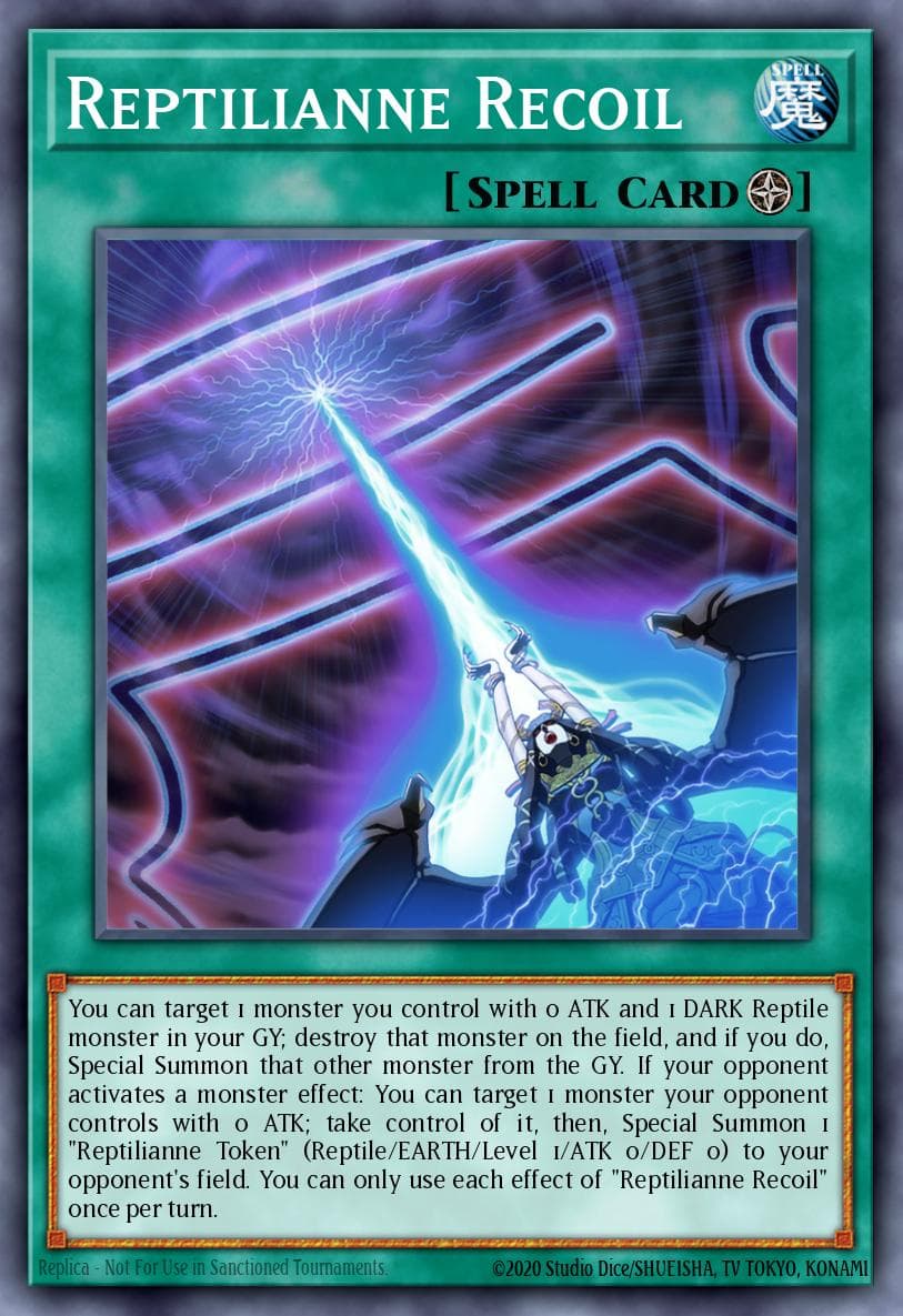 Reptilianne Recoil Burst of Destiny card