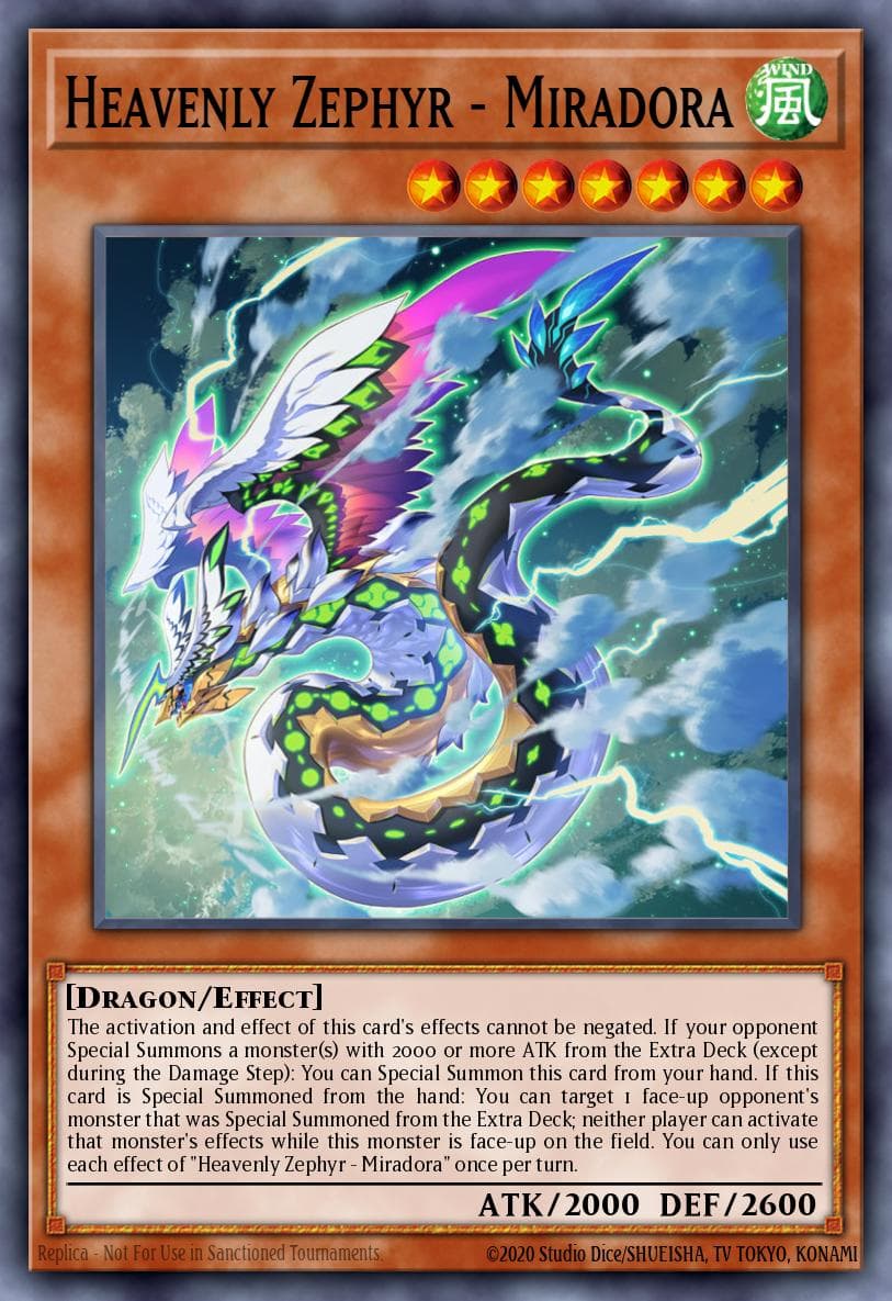 Heavenly Zephyr - Miradora 2022 Tin of the Pharaoh's Gods card
