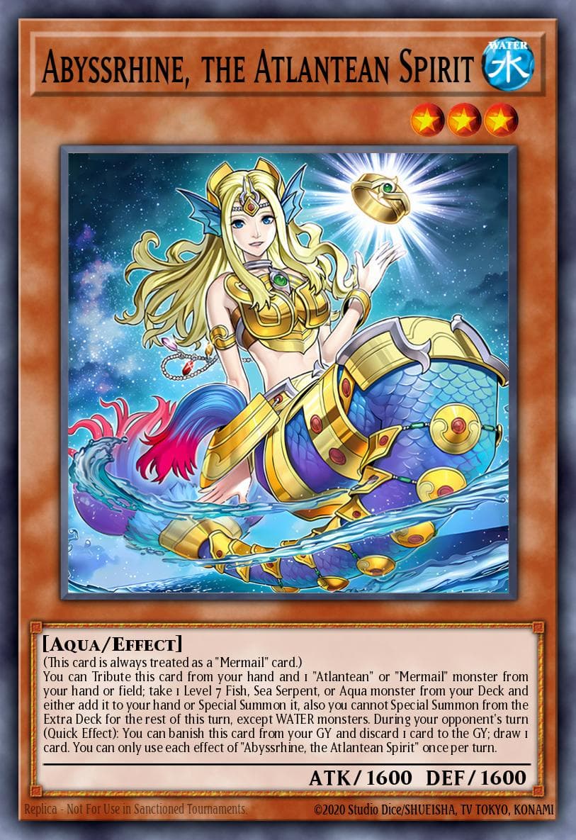 Abyssrhine, the Atlantean Spirit Rage of the Abyss card