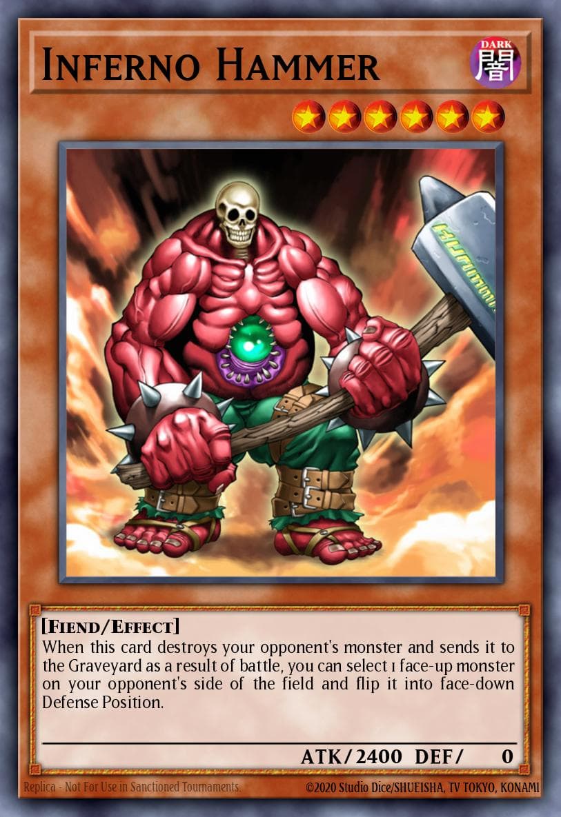 Inferno Hammer Yu-Gi-Oh! Capsule Monster Coliseum promotional cards card