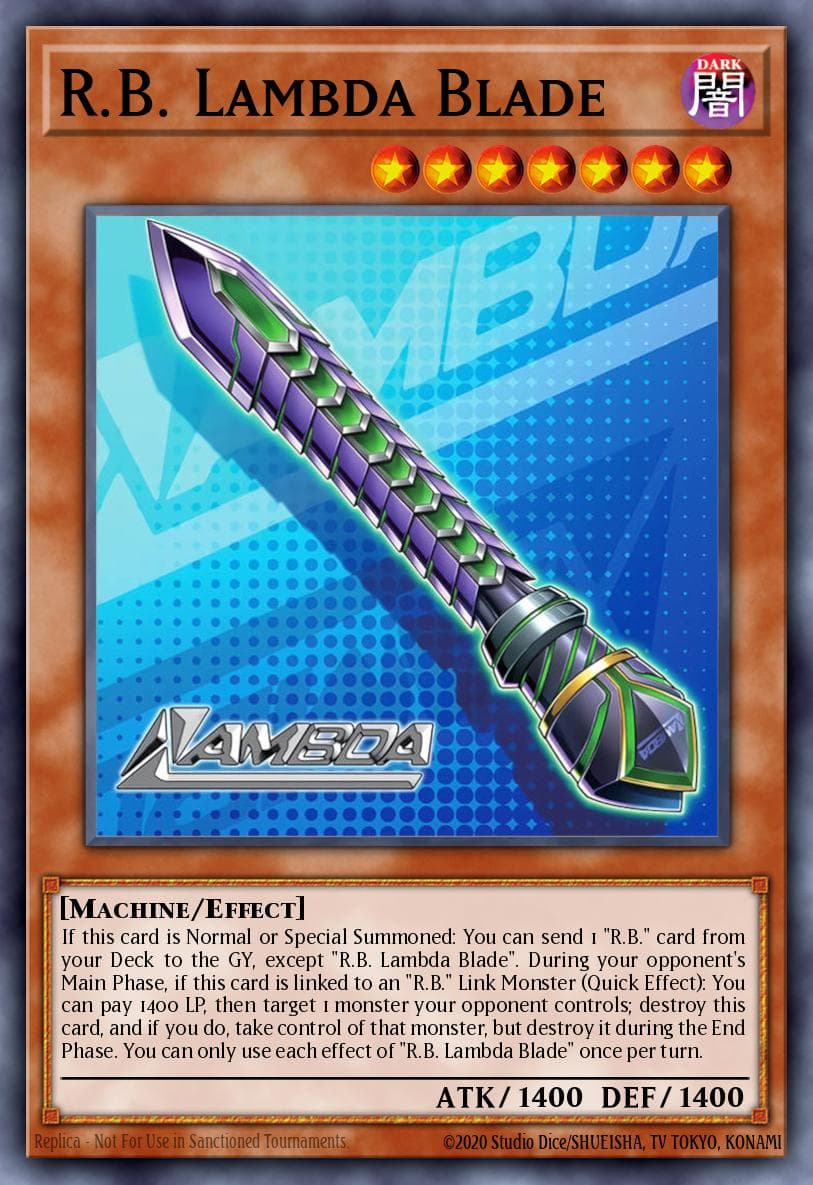 R.B. Lambda Blade Doom of Dimensions card