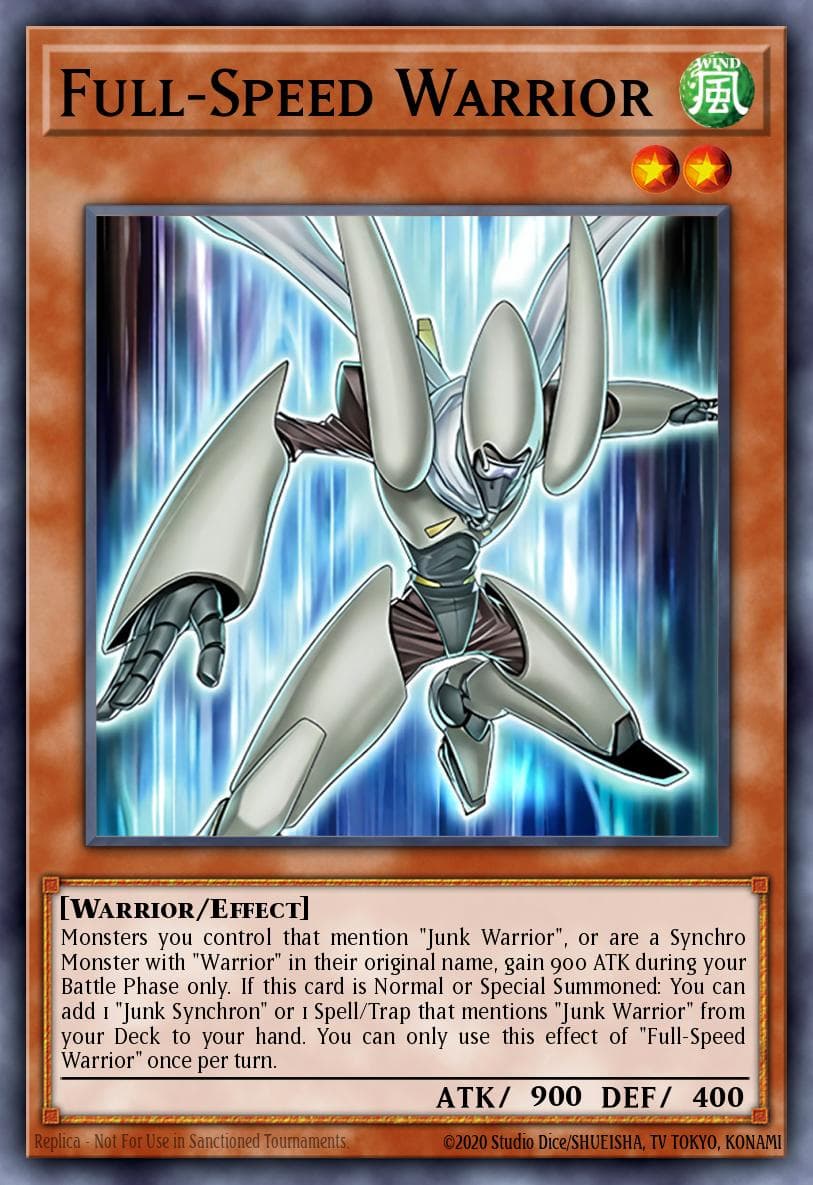 Full-Speed Warrior Legendary 5D's Decks card