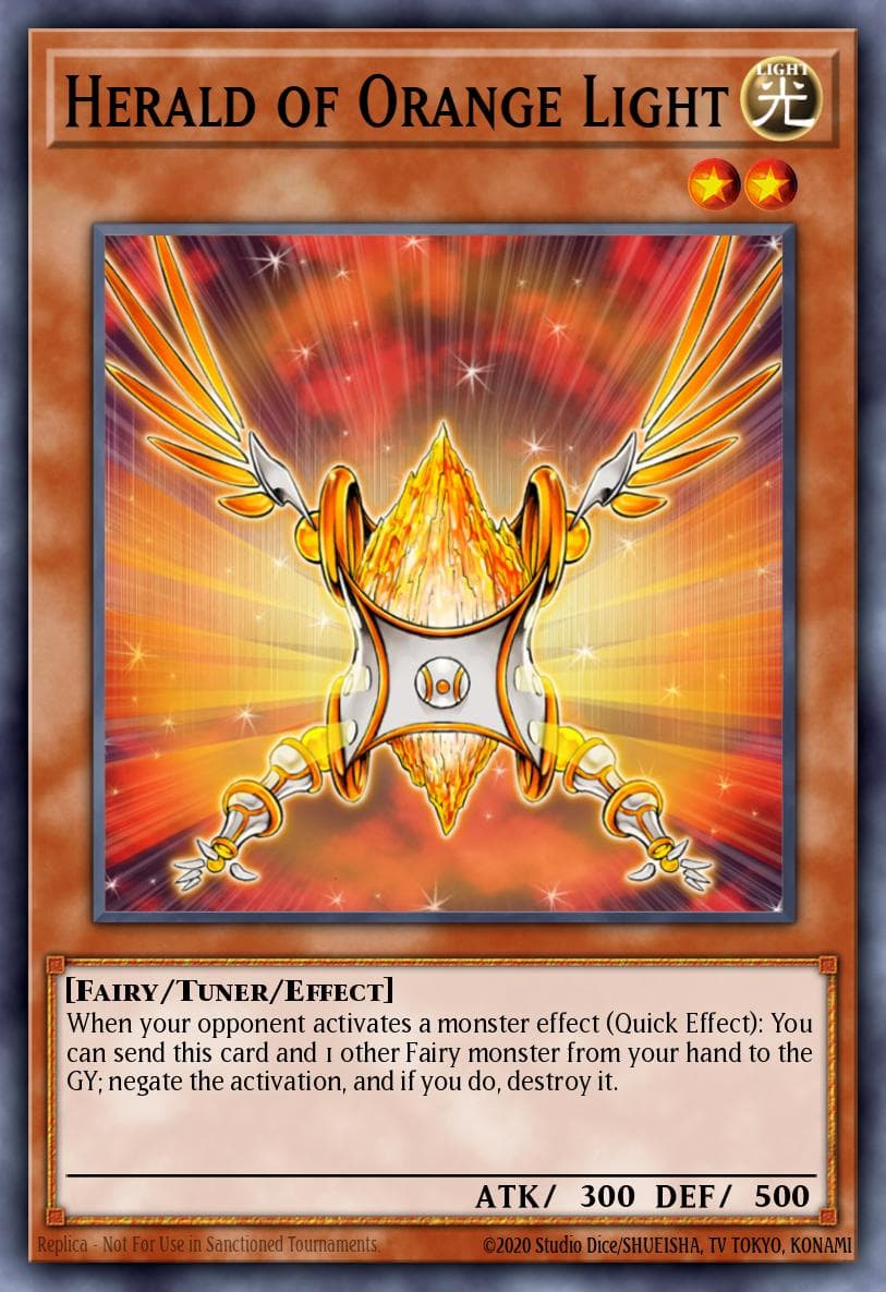 Herald of Orange Light Structure Deck: Wave of Light card