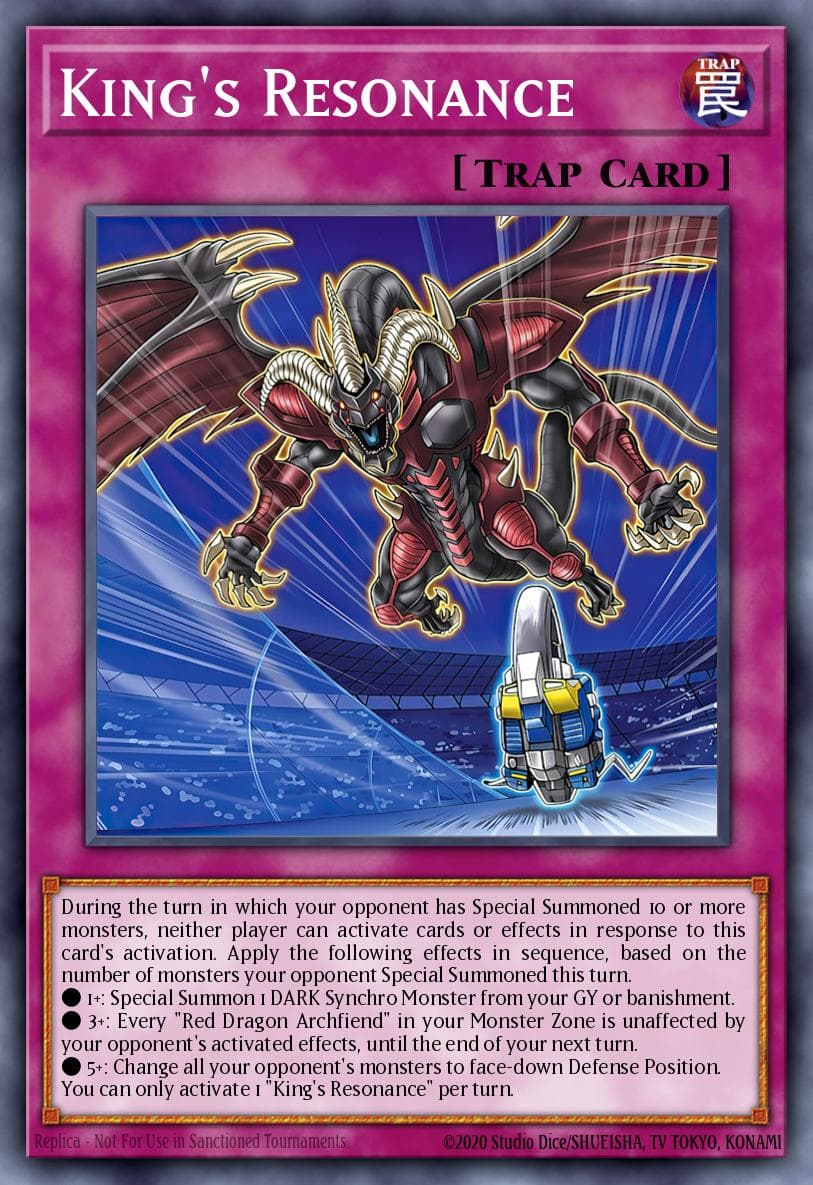 King's Resonance Blazing Dominion card