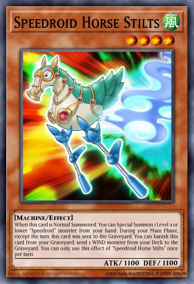Speedroid Horse Stilts Legendary Duelists: Synchro Storm card