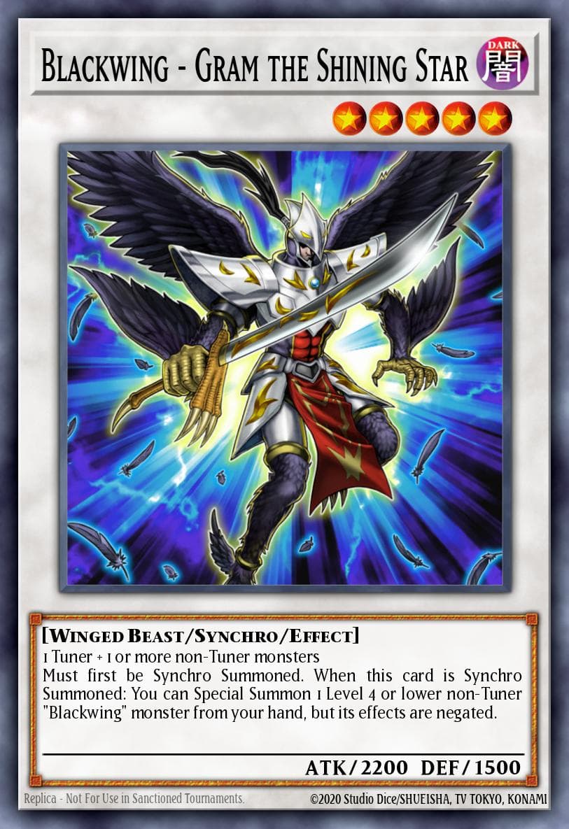 Blackwing - Gram the Shining Star Battles of Legend: Crystal Revenge card
