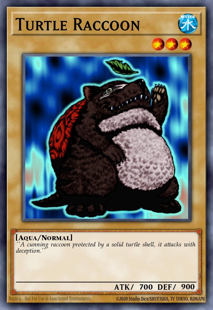 Turtle Raccoon 遊戲王 card