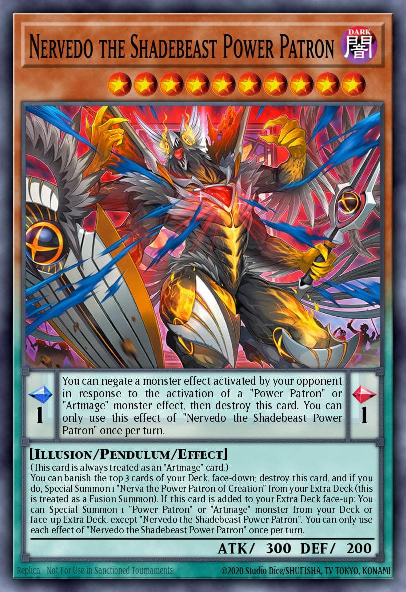Nervedo the Shadebeast Power Patron Blazing Dominion card