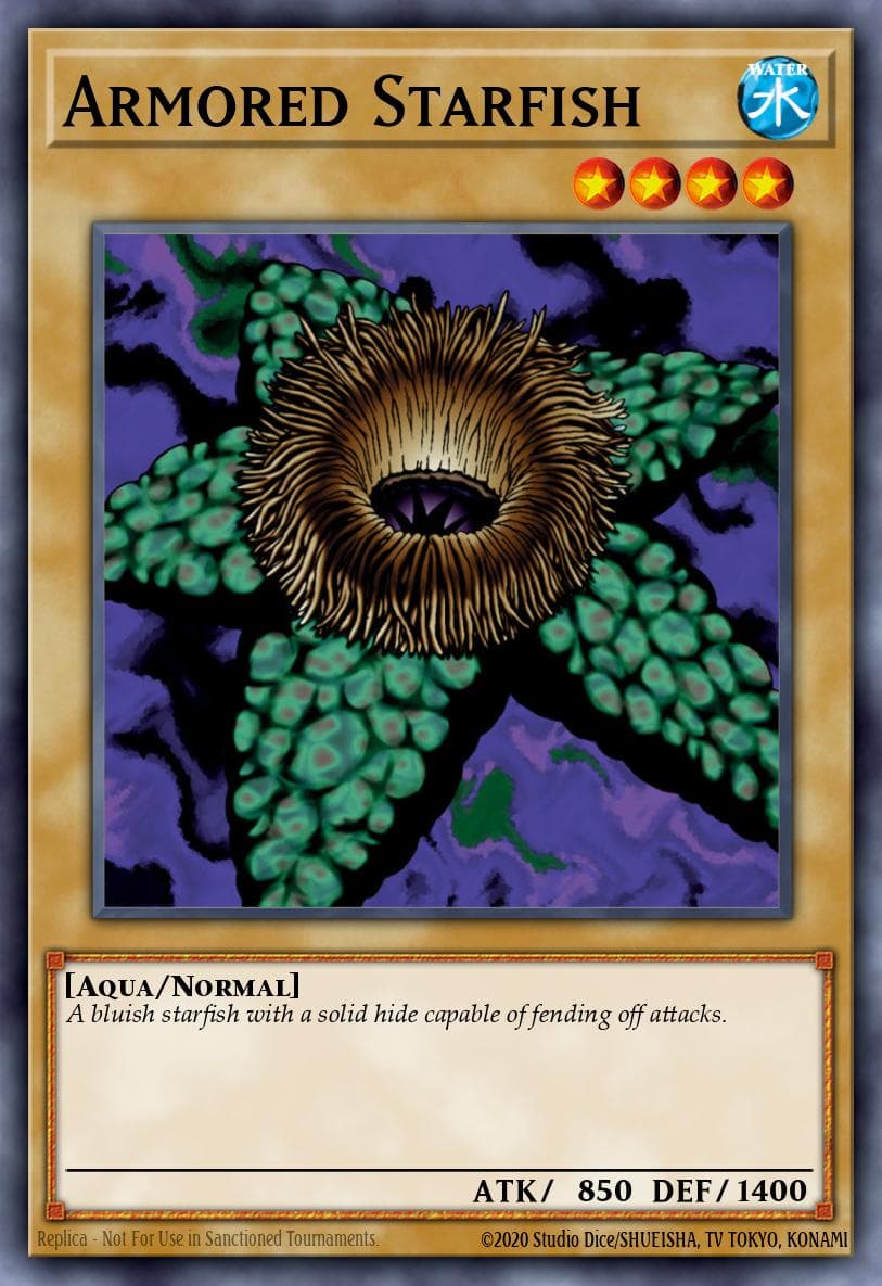 Armored Starfish Legend of Blue Eyes White Dragon card
