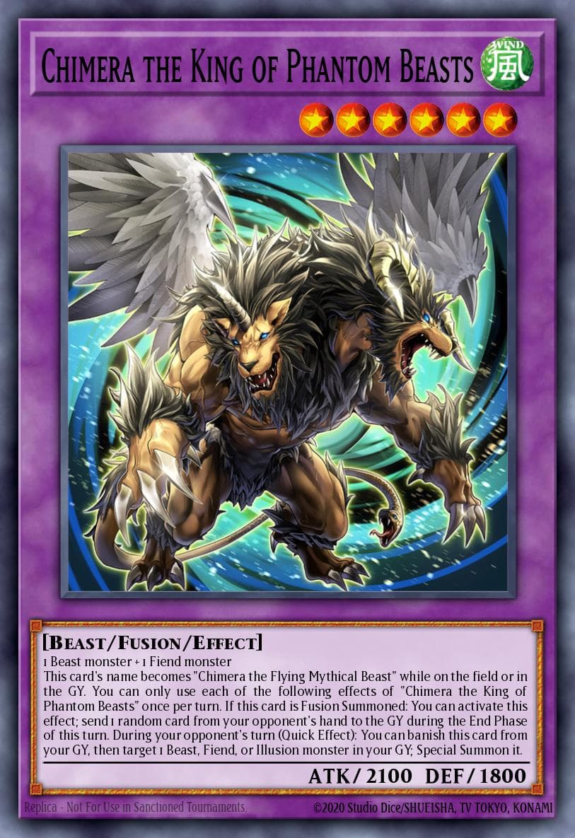 Chimera the King of Phantom Beasts Duelist Nexus card