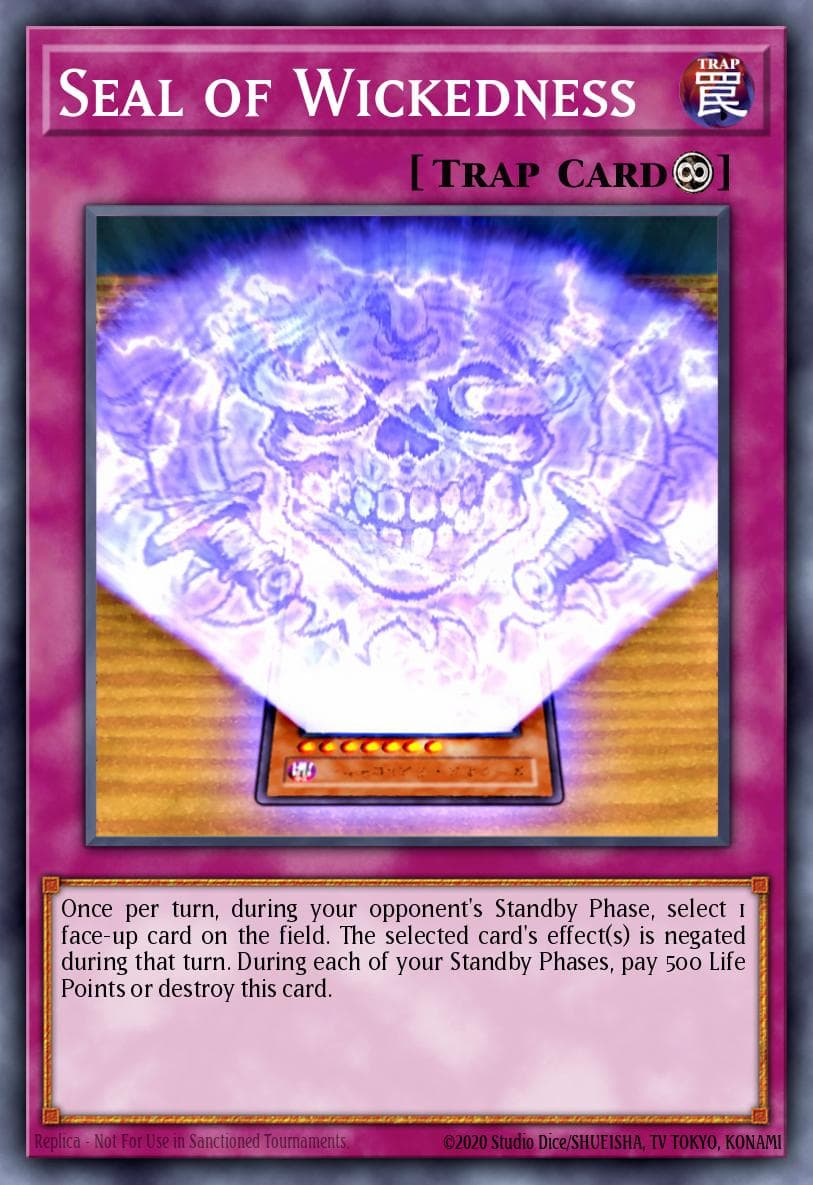 Seal of Wickedness Stardust Overdrive: Special Edition card