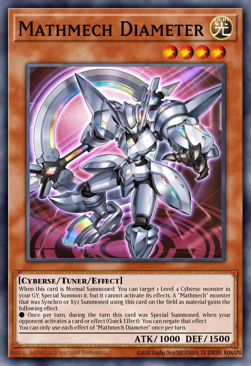 Mathmech Diameter Rise of the Duelist Premiere! promotional card card