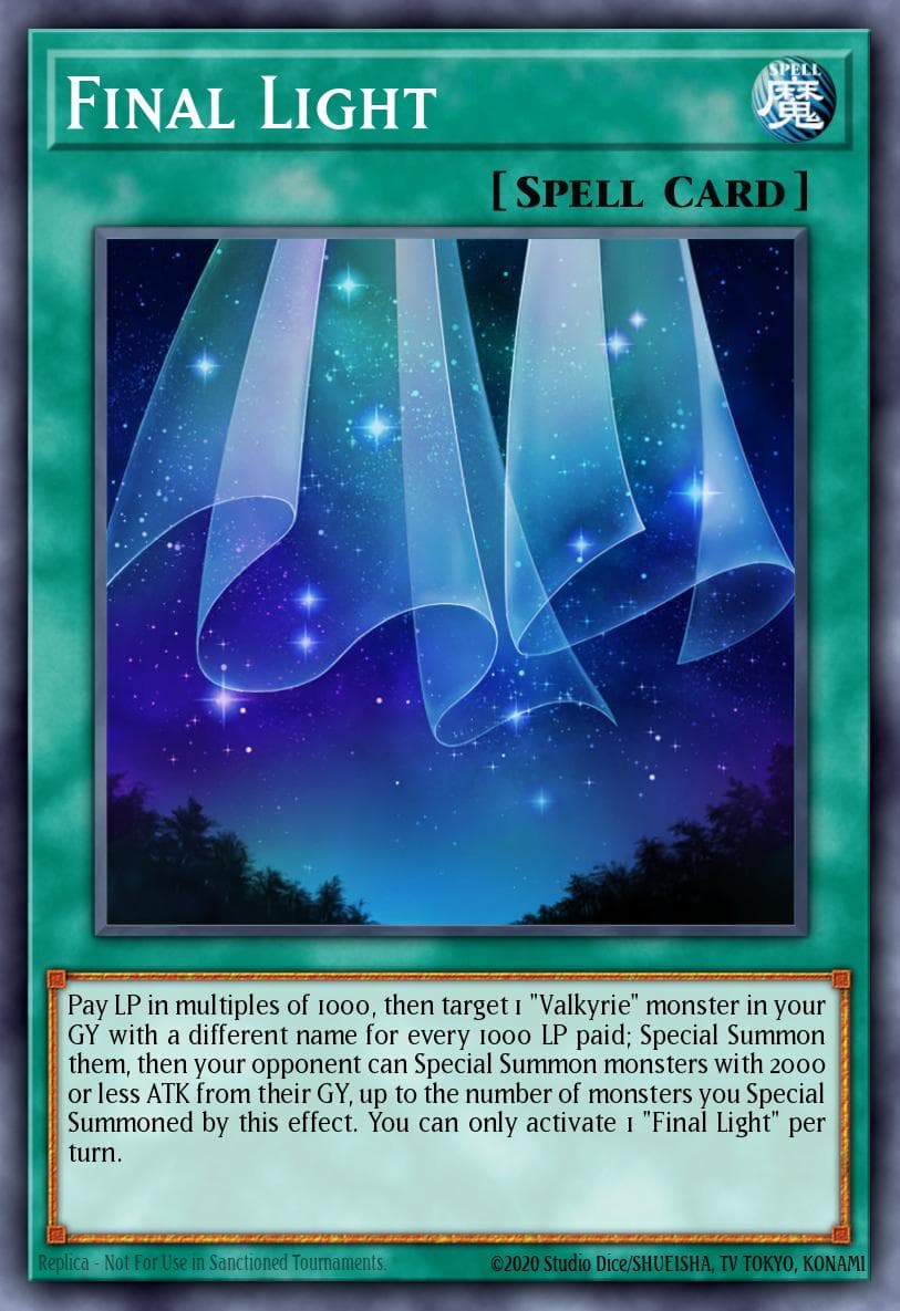 Final Light 2020 Tin of Lost Memories Mega Pack card