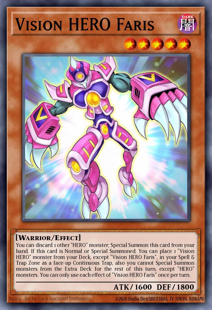 Vision HERO Faris Battles of Legend: Hero's Revenge card