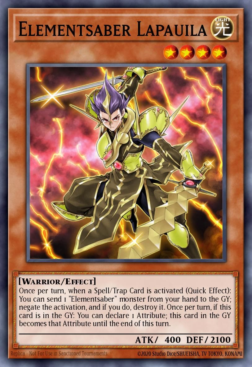 Elementsaber Lapauila Flames of Destruction Special Edition card