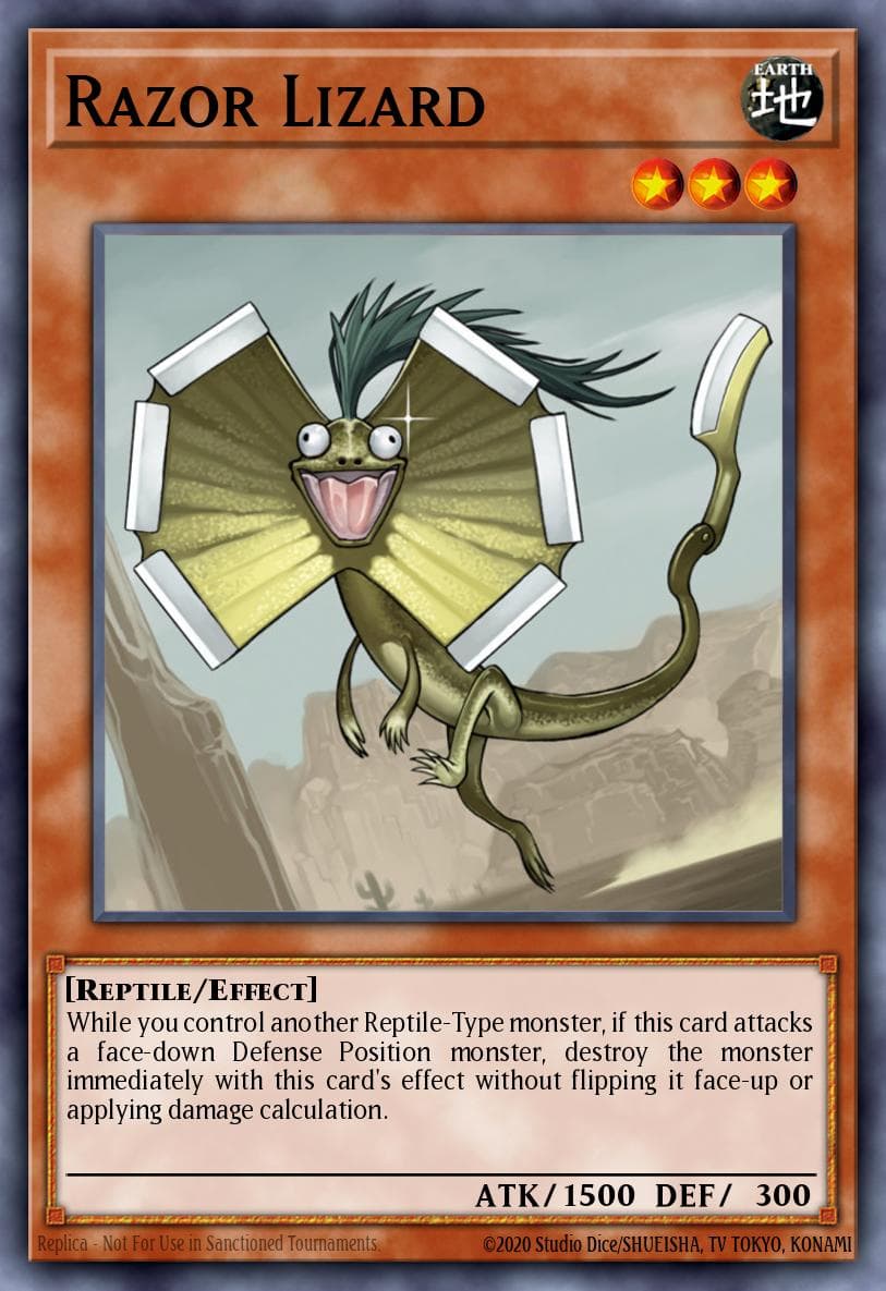 Razor Lizard 遊戲王 card