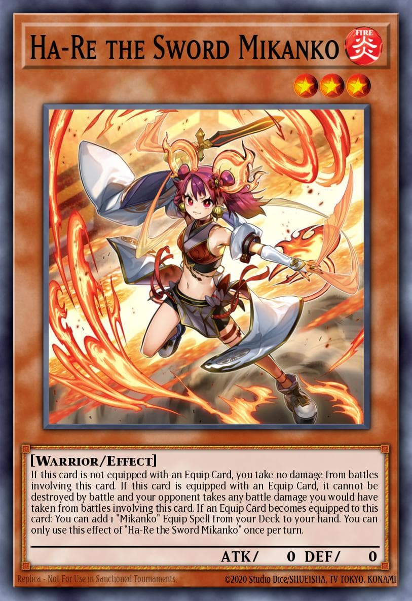 Ha-Re the Sword Mikanko Amazing Defenders card