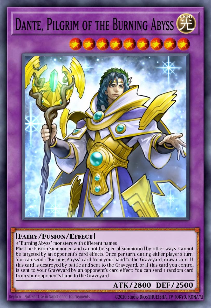 Dante, Pilgrim of the Burning Abyss Crossed Souls: Advance Edition card