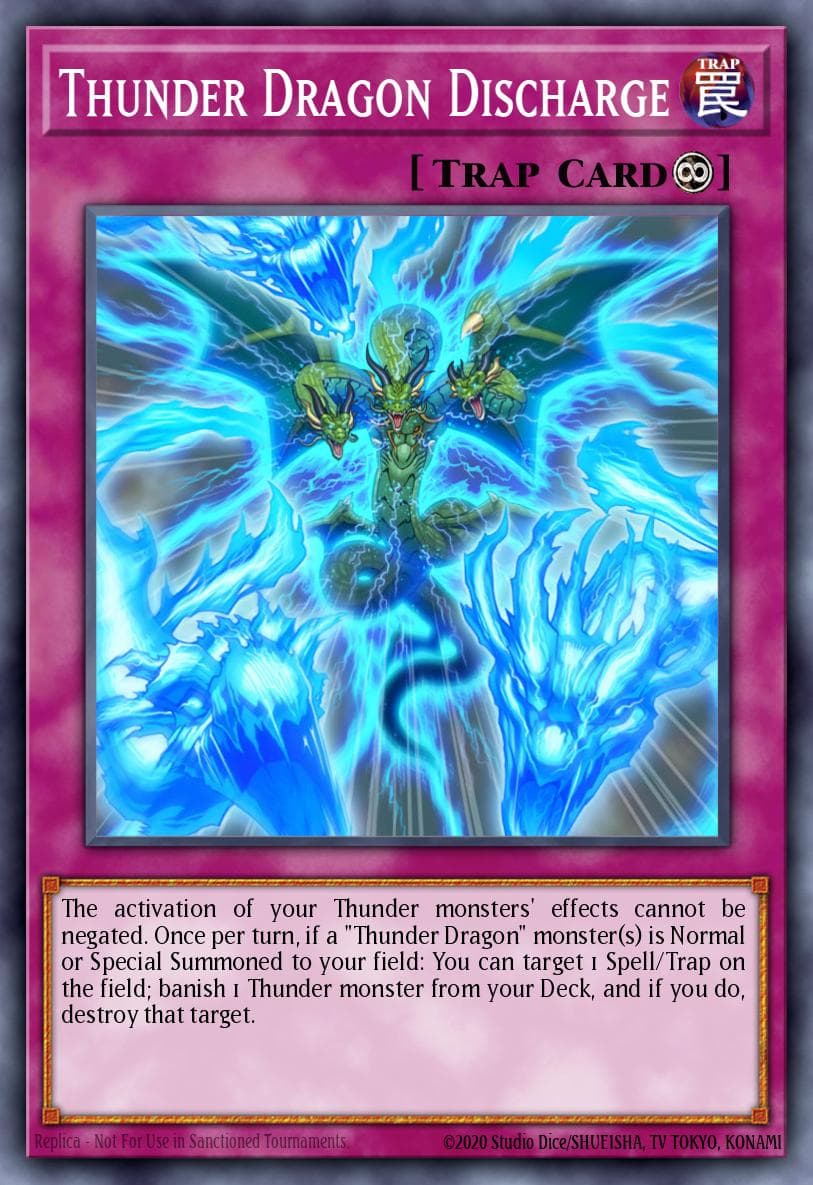 Thunder Dragon Discharge 2019 Gold Sarcophagus Tin Mega Pack card