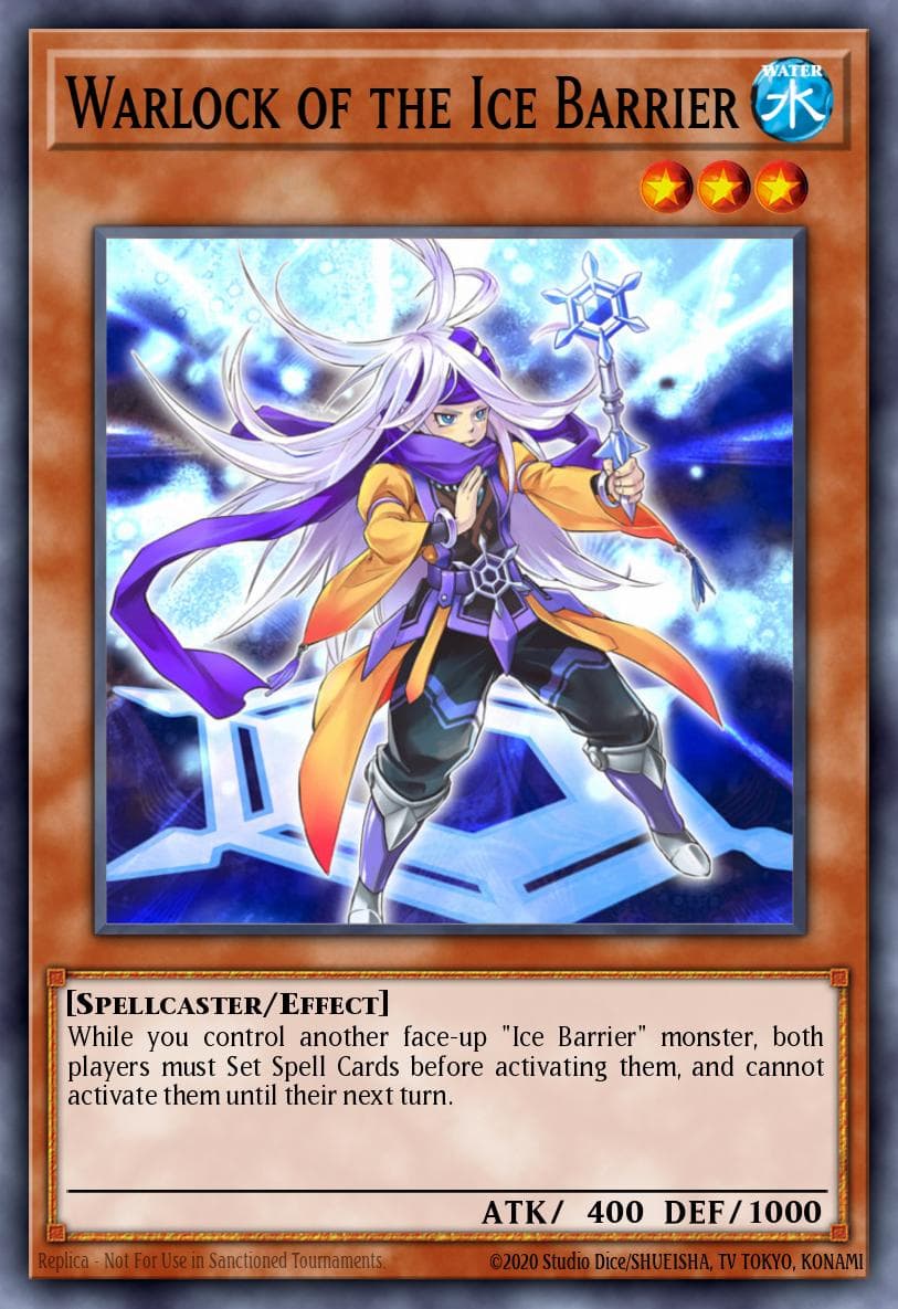 Warlock of the Ice Barrier Structure Deck: Freezing Chains card
