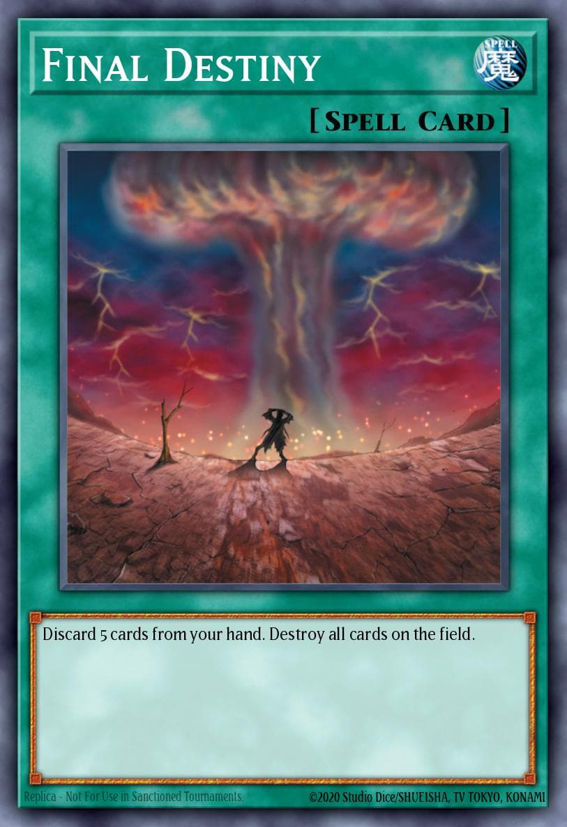 Final Destiny Spell Ruler card