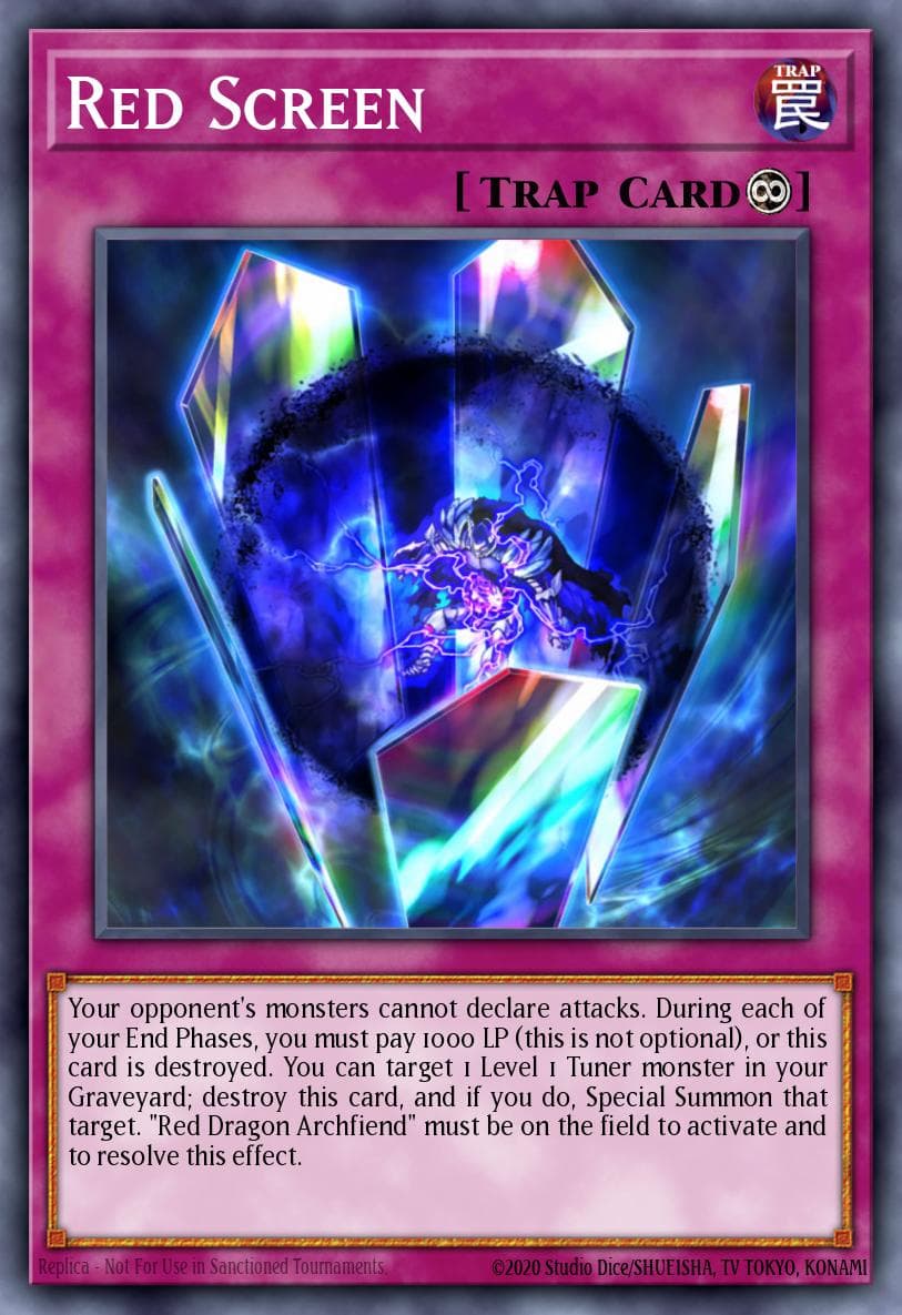 Red Screen Starstrike Blast Sneak Peek Participation Card card