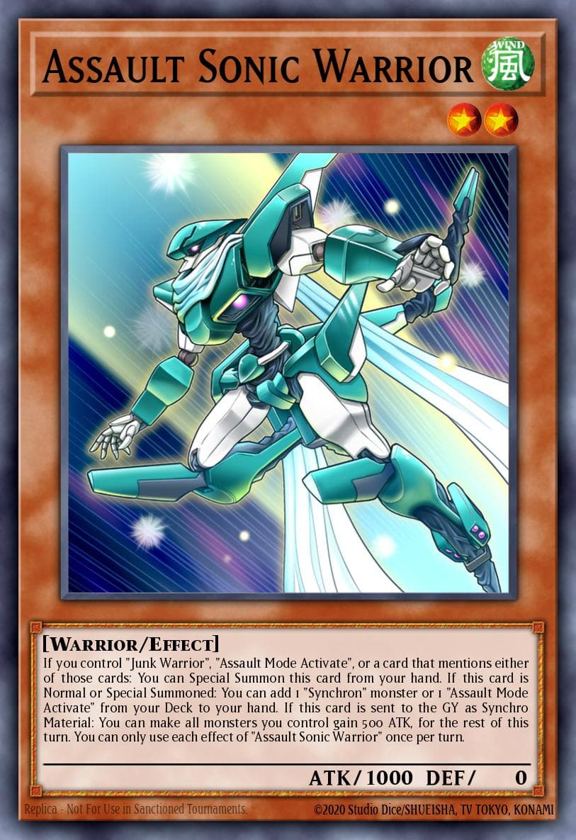 Assault Sonic Warrior Blazing Dominion card