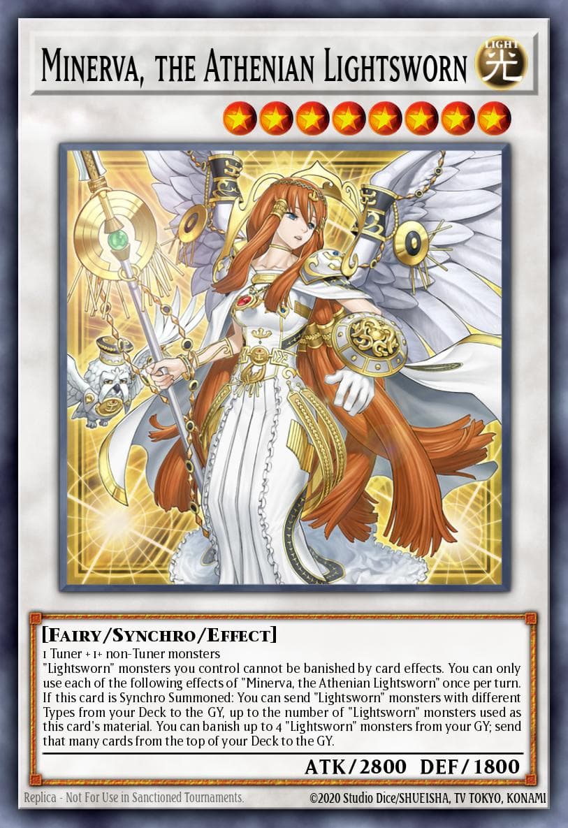 Minerva, the Athenian Lightsworn Legacy of Destruction card