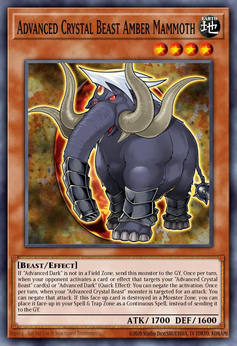 Advanced Crystal Beast Amber Mammoth Battles of Legend: Crystal Revenge card