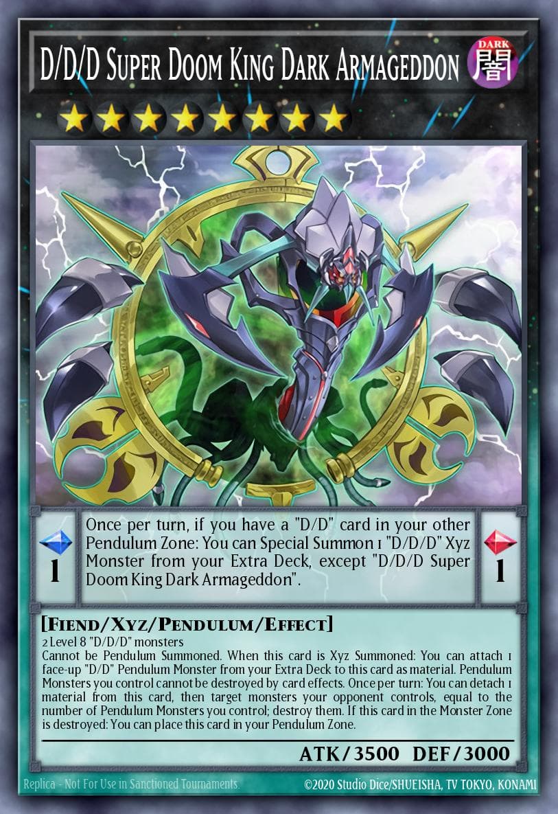 D/D/D Super Doom King Dark Armageddon OTS Tournament Pack 29 card
