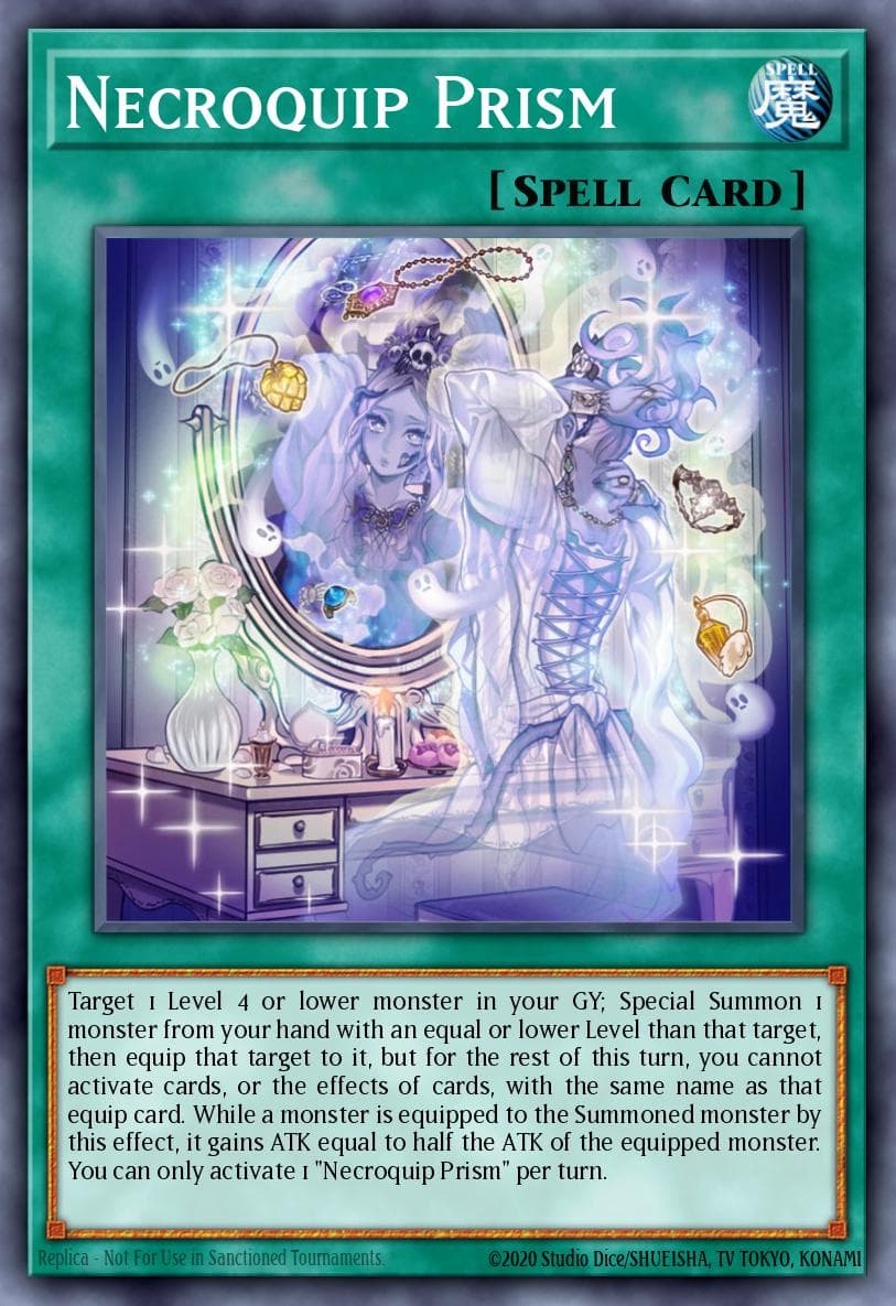 Necroquip Prism Eternity Code Premiere! promotional card card