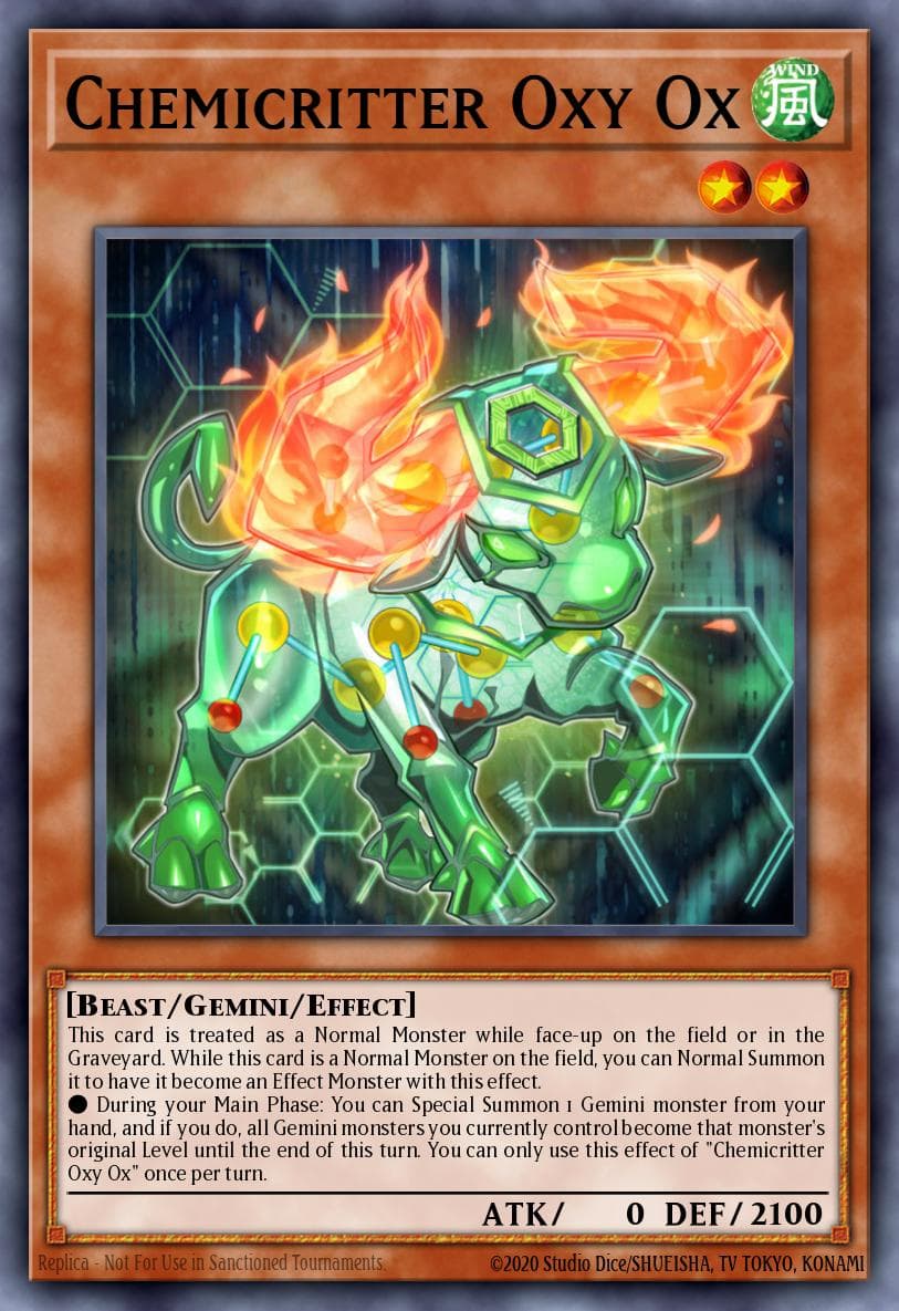 Chemicritter Oxy Ox 遊戲王 card