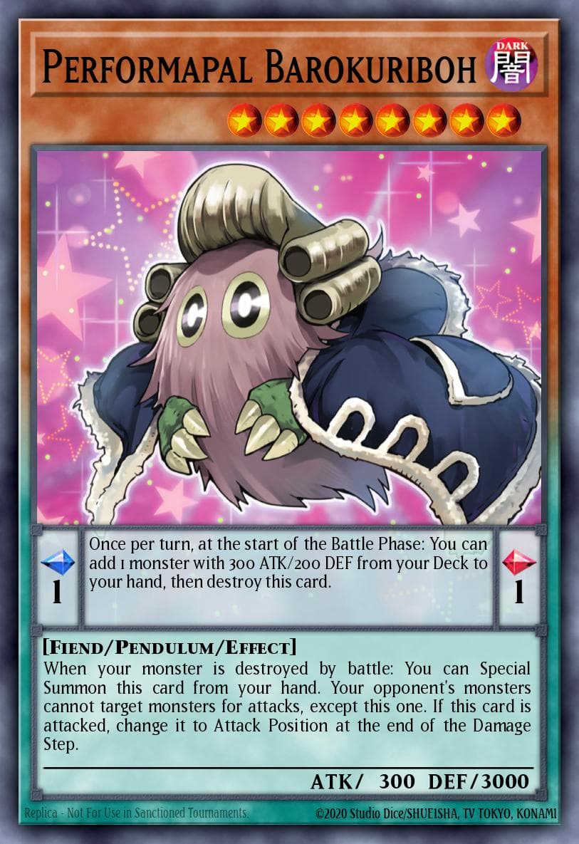 Performapal Barokuriboh Battles of Legend: Monstrous Revenge card