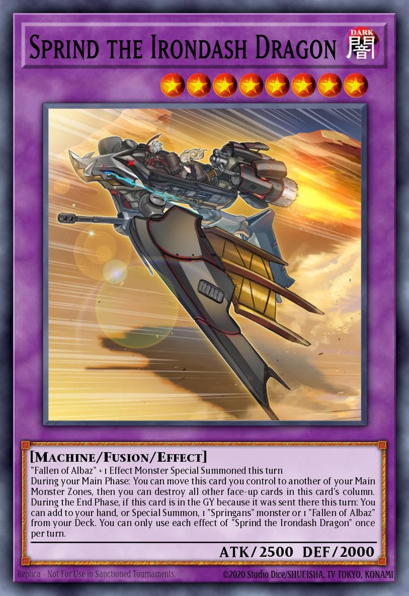 Sprind the Irondash Dragon THE CHRONICLES DECK: The Fallen & The Virtuous (All-Foil Edition) card