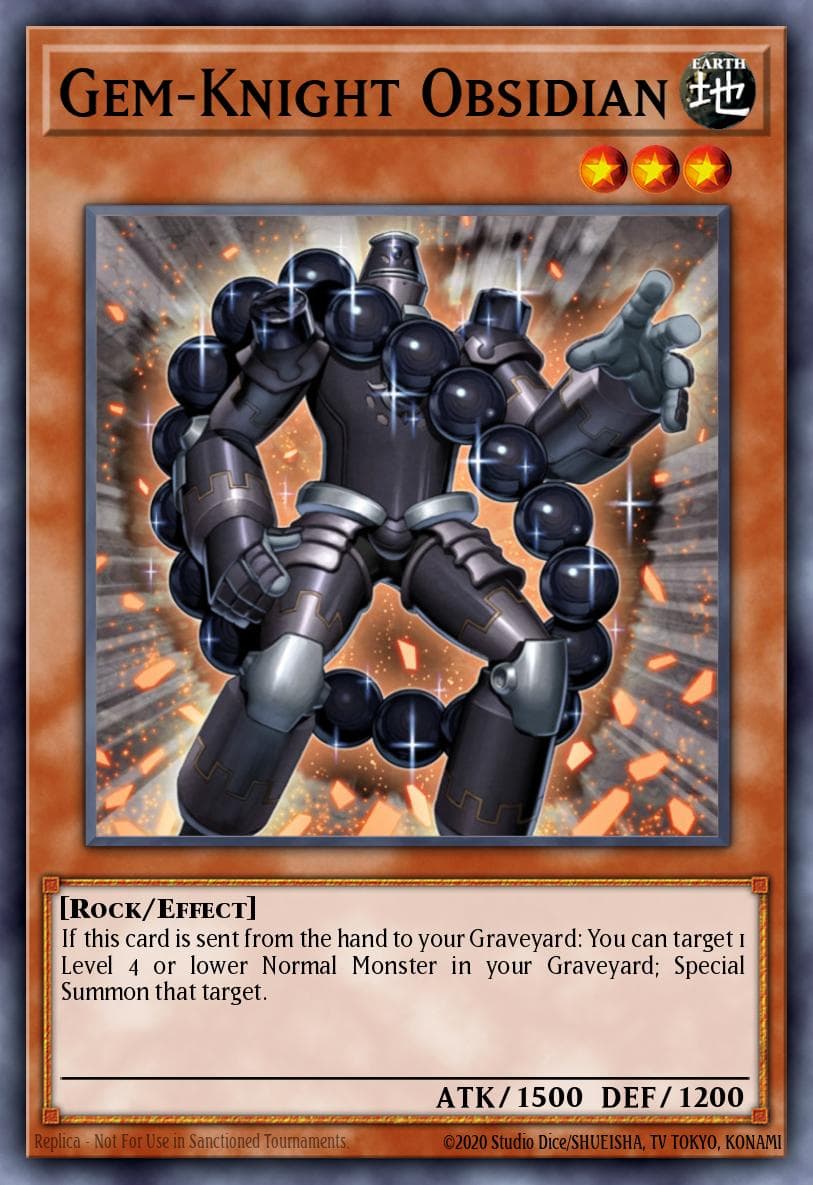 Gem-Knight Obsidian Hidden Arsenal 6: Omega Xyz card