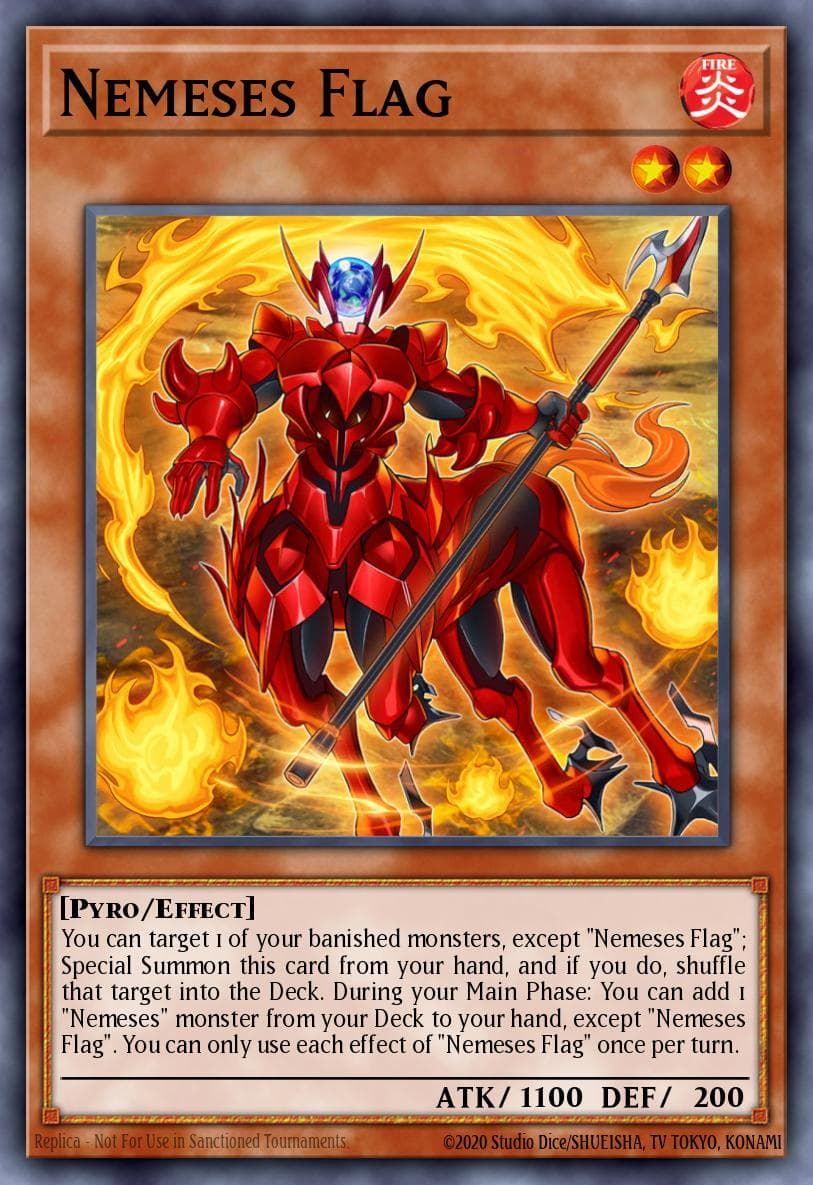 Nemeses Flag Eternity Code Premiere! promotional card card