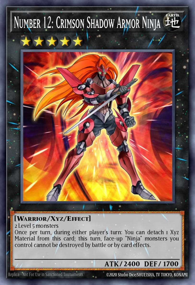 Number 12: Crimson Shadow Armor Ninja Order of Chaos: Special Edition card