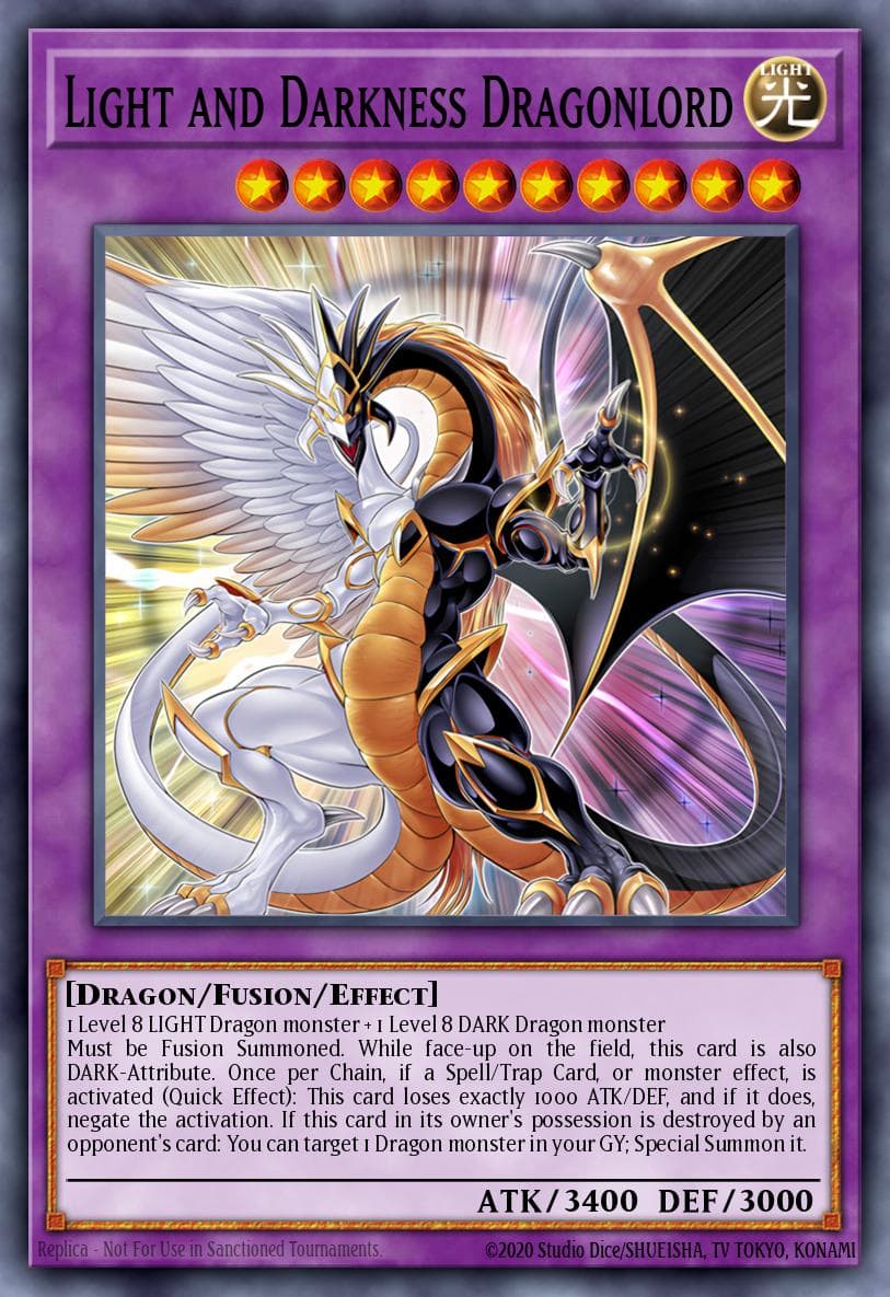 Light and Darkness Dragonlord The Infinite Forbidden card