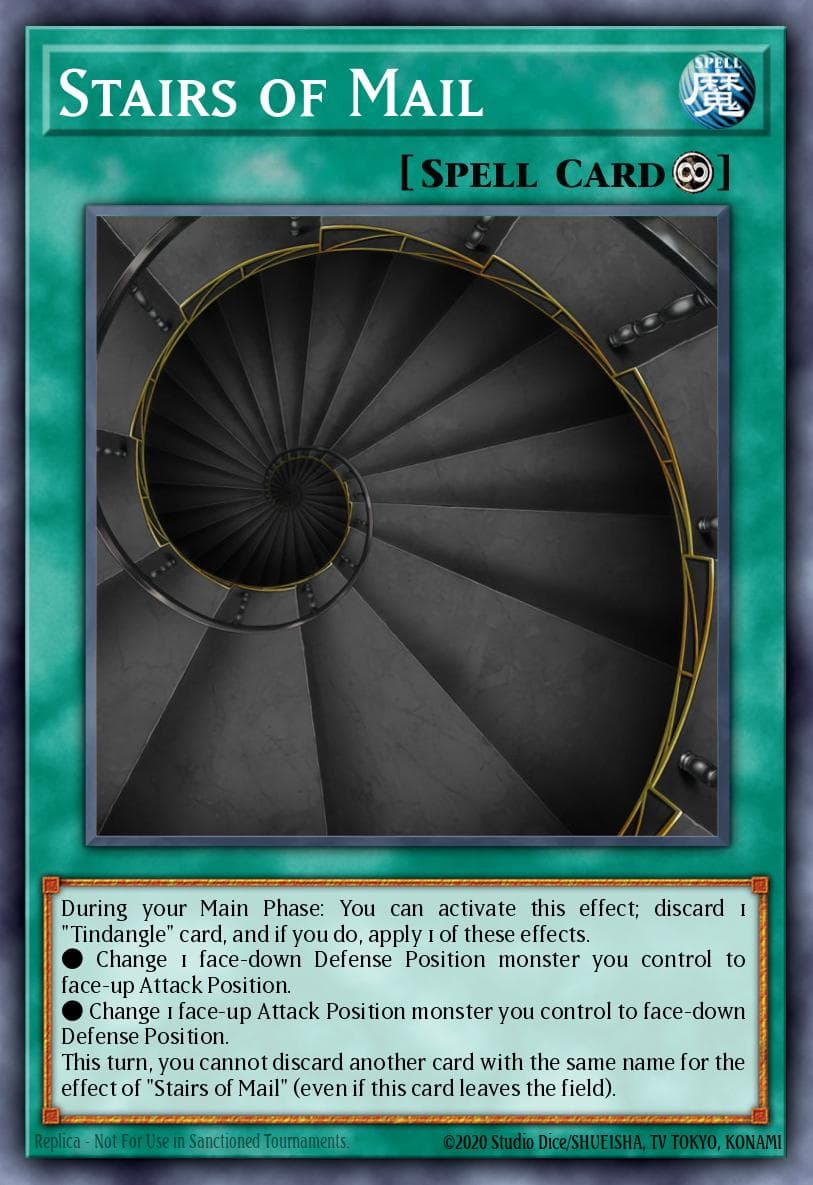 Stairs of Mail Eternity Code Premiere! promotional card card
