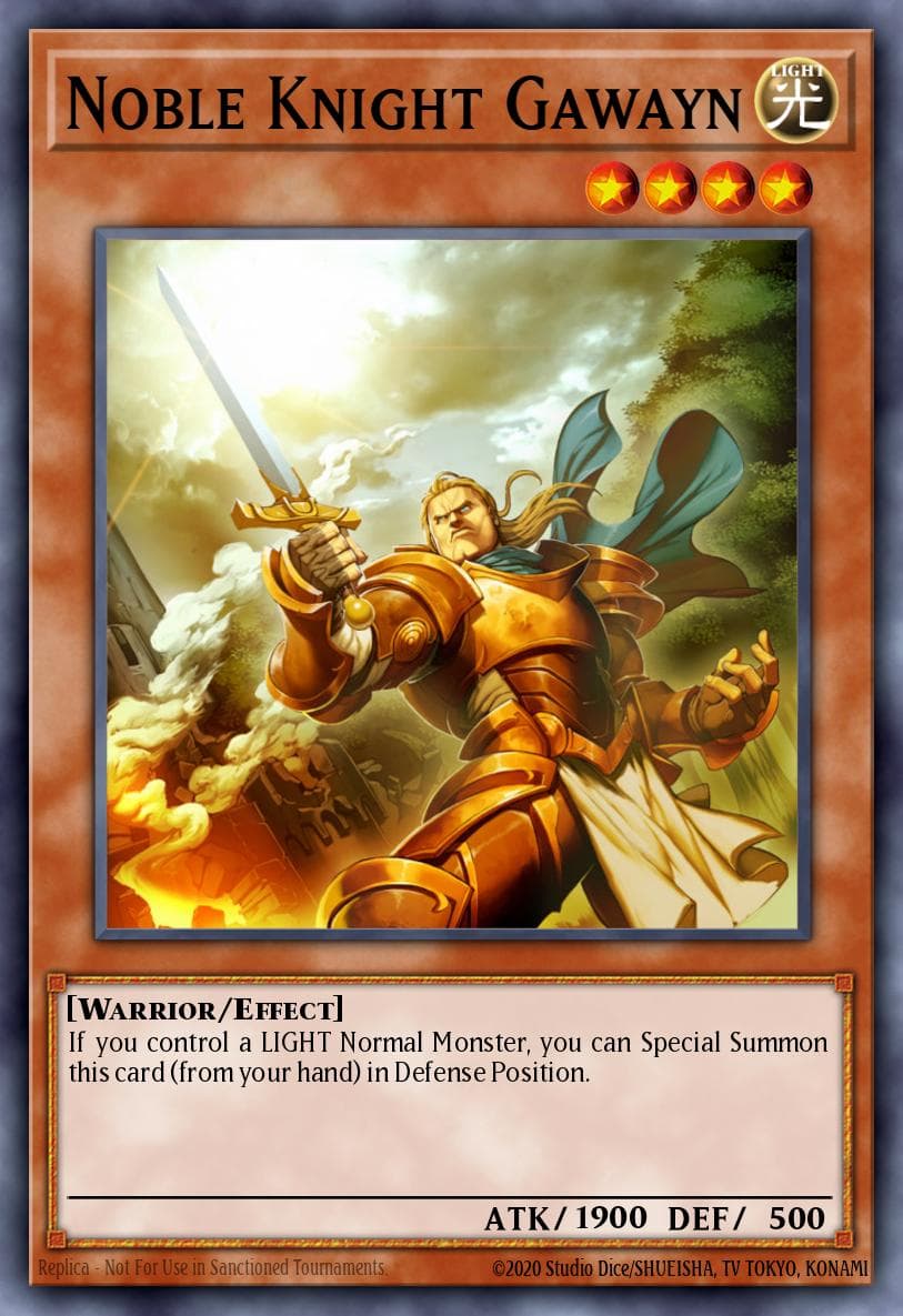 Noble Knight Gawayn Noble Knights of the Round Table Power-Up Pack card